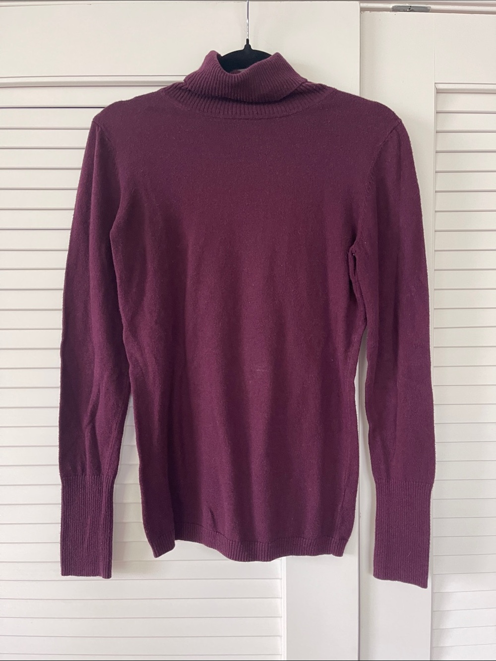 Women's Plum Turtleneck Sweater